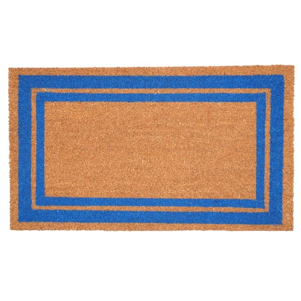 Calloway Mills Blue Border Doormat 24" x 36"