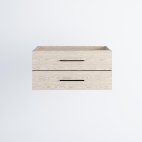 VOLPA USA AMERICAN CRAFTED VANITIES Napa 40 in. W x 18 in. D x 21 in. H Single Sink Bath Vanity Cabinet without Top in Natural Oak, Wall Mounted