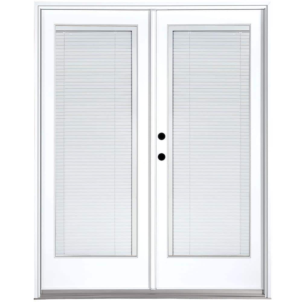 MP Doors 60 in. x 80 in. Fiberglass Smooth White RightHand Inswing