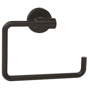 Arrondi 6-7/16 in. L Towel Ring in Matte Black