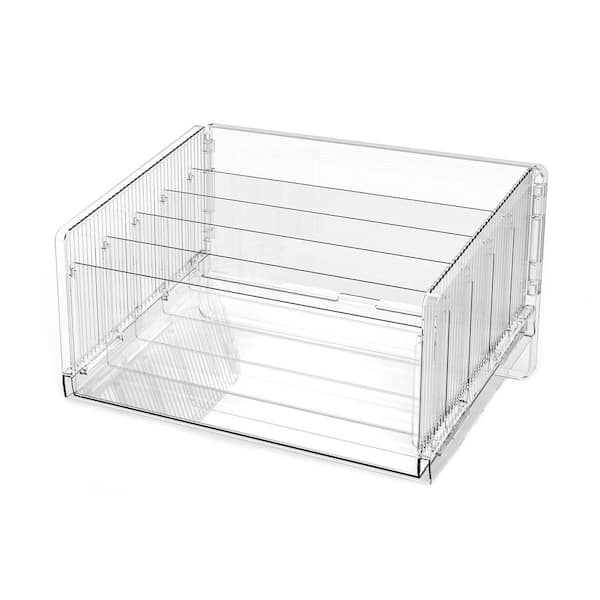 File Sorter Organizer 1Pack Five Layer Clear Acrylic Letter Tray Desktop Mail Holder Multi Section Office Organizer