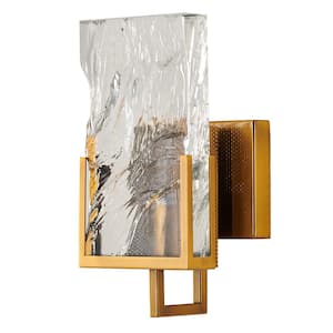 Cassius 5.50 in. 1-Light Gold LED Sconce