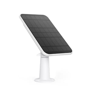 Solar Panel for Security Wire-Free Cameras in White