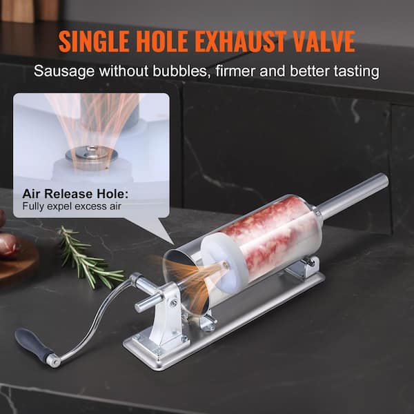 Stainless Steel Sausage Stuffer Tube - Hand Operated Sausage Maker For Homemade Meat - View #13