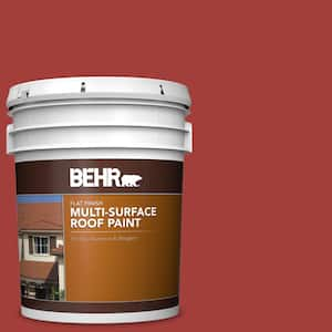 5 gal. #P140-7 No More Drama Flat Multi-Surface Exterior Roof Paint