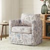 JAYDEN CREATION Benjamin Bird Modern Slipcovered Upholstered Swivel Chair CHMJ0932-BRD