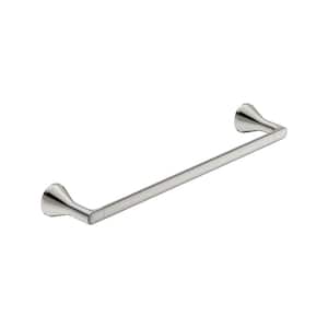Aspirations 18 in. Wall Mounted Towel Bar in Brushed Nickel