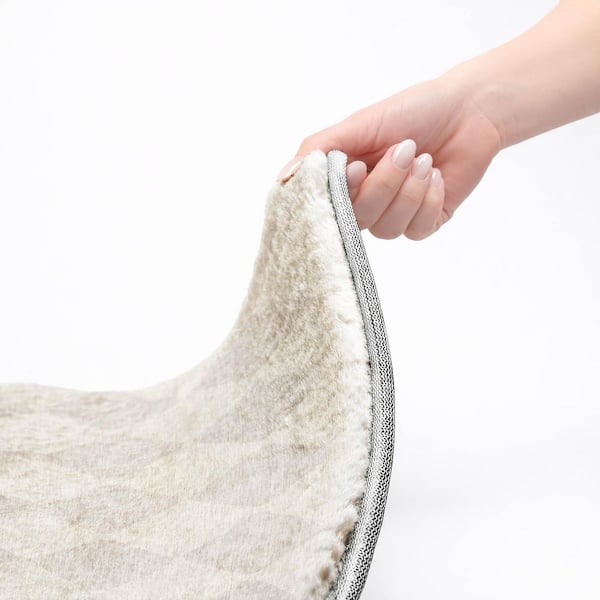 Dream Shag Premium Machine Washable Abstract ADS578 Ivory 2 ft. x 3 ft. Accent Rug