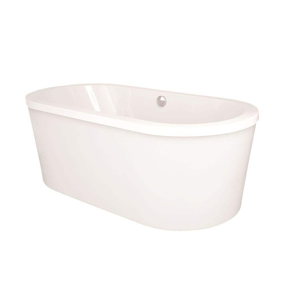 Raleigh 72 in. Acrylic Flatbottom Air Bath Bathtub in White price history on PriceWatchPro