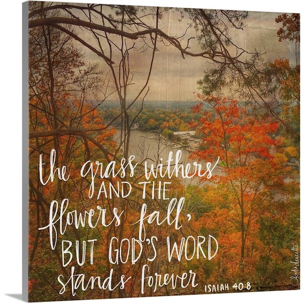 GreatBigCanvas "Isaiah 40-8" by Katie Doucette Canvas Wall Art