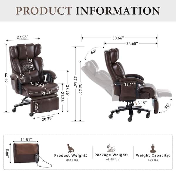 Noble House Cressida Faux Leather Upholstered Swivel Office Chair