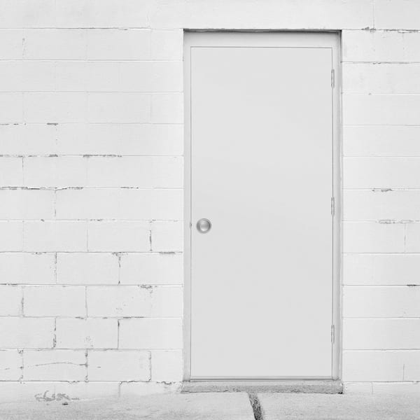 36 in. x 80 in. Utility Flush Left Hand/Outswing Primed Steel Prehung Front Door with No Brickmold