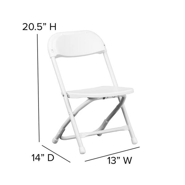 kids white folding chairs