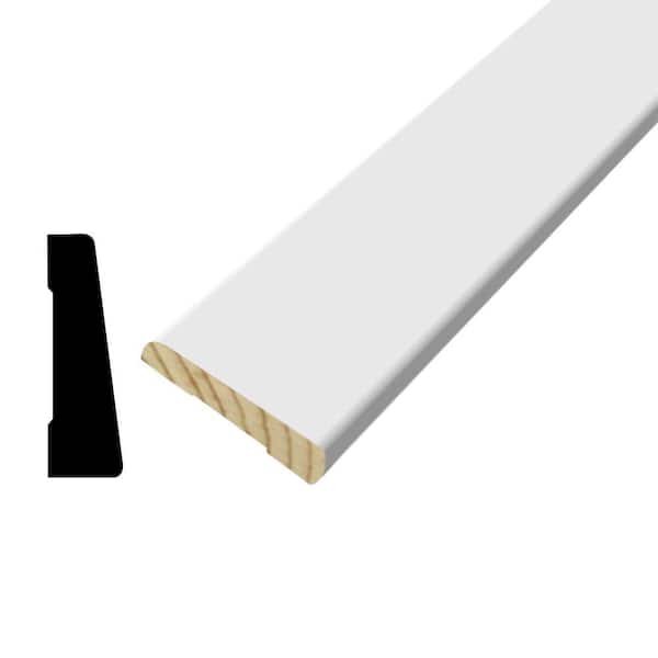 Alexandria Moulding WM 324 11/16 in. x 2-1/4 in. x 96 in. Wood Primed Finger-Jointed Casing