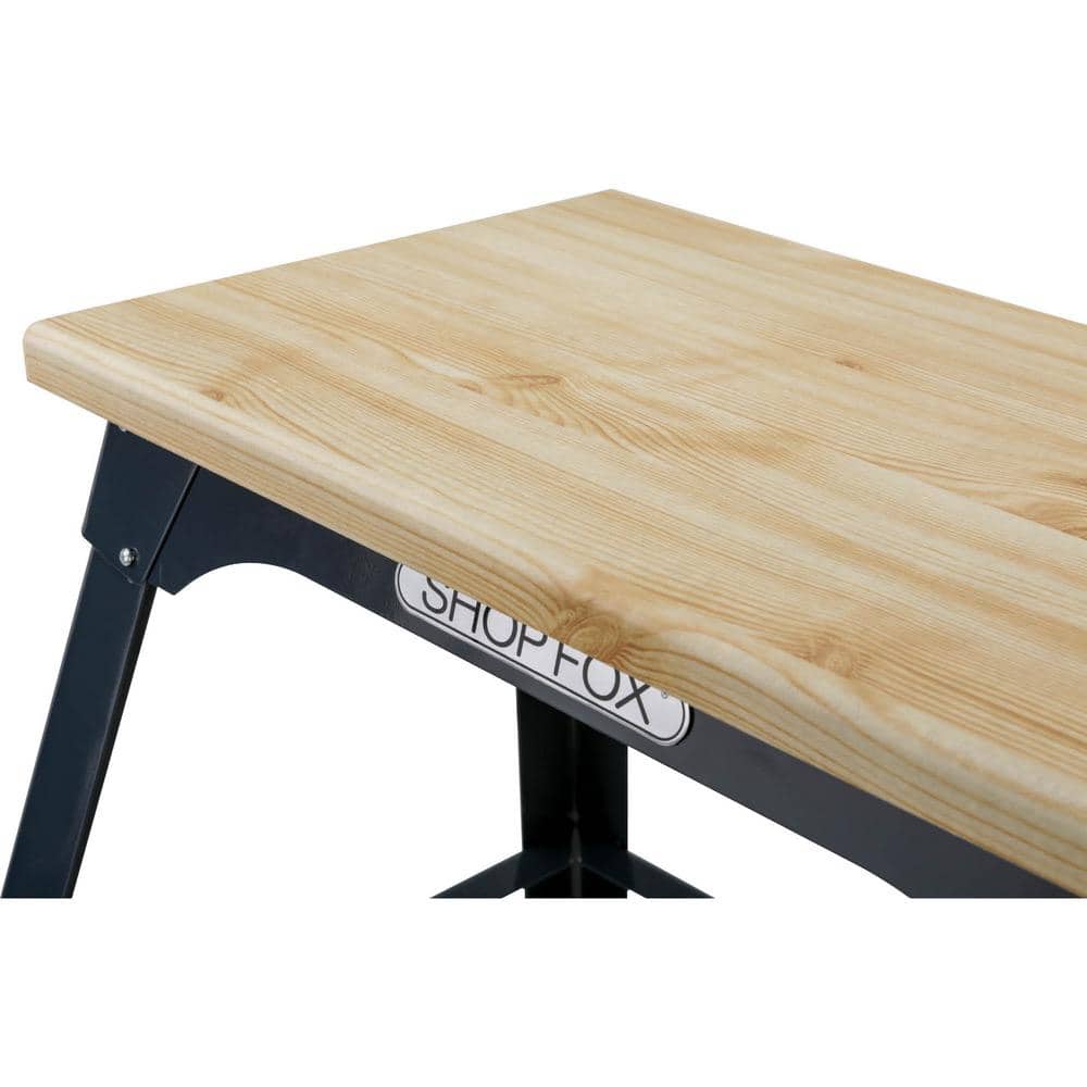 Shop Fox Black and Wood Portable Tool Table