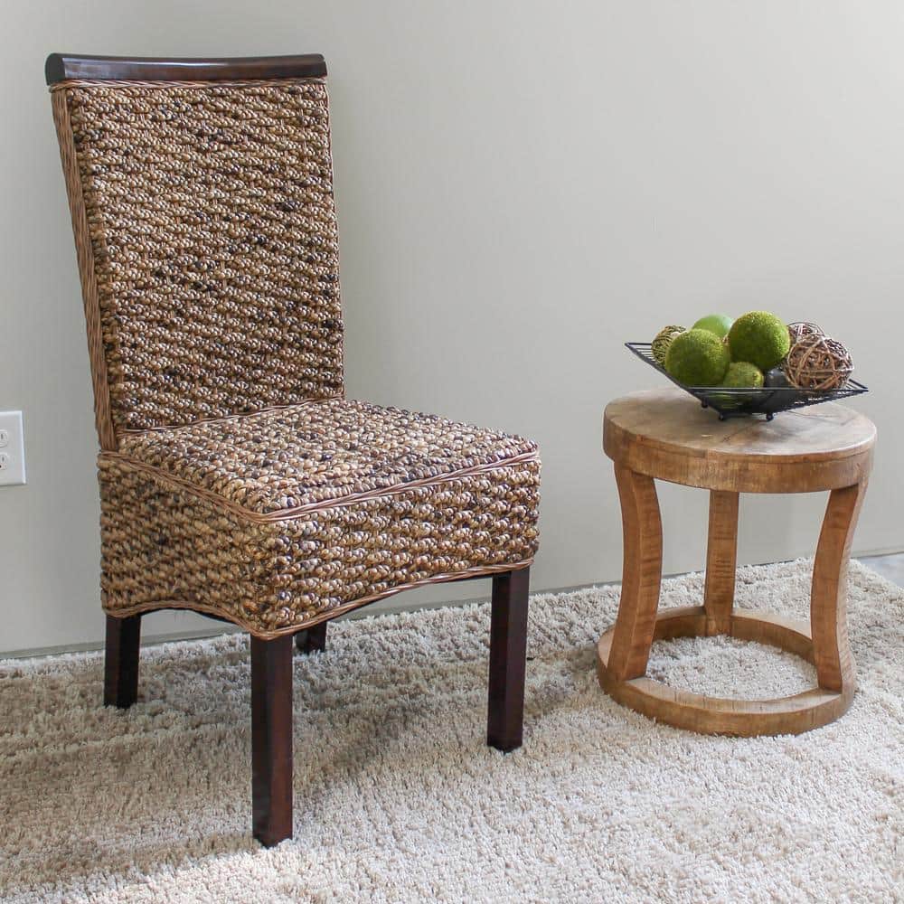 INTERNATIONAL CARAVAN INC Bunga Hyacinth Weave Dining Chair with