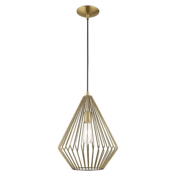 AVIANCE LIGHTING Chavncey 1-Light Antique Brass Island Pendant