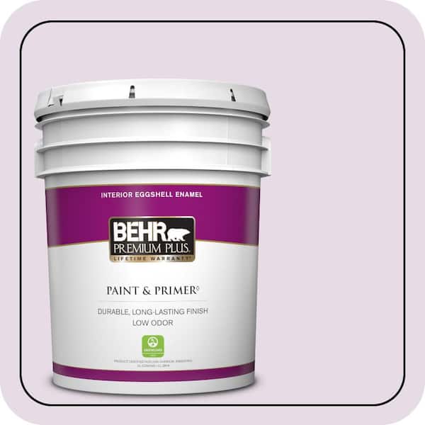 BEHR PREMIUM PLUS 5 gal. #M100-1A Not Quite Purple Eggshell Enamel Low Odor Interior Paint & Primer