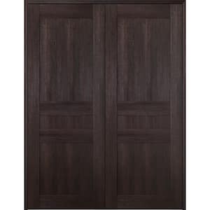 Vona 07 2R 60 in. x 80 in. Both Active Veralinga Oak Wood Composite Double Prehung Interior Door