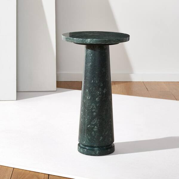 Green marble side table discount