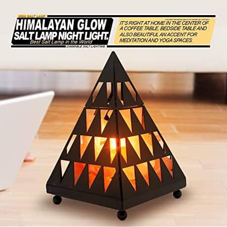 7.8 in. Unique Pyramid Salt Lamp