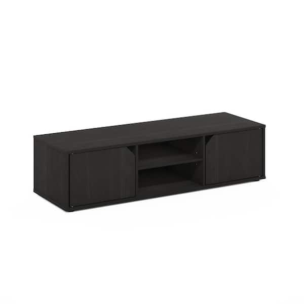 Furinno Montale 47.2 in. Espresso TV Stand with 2 Doors Fits TV's up to 55 in. with Adjustable Shelves