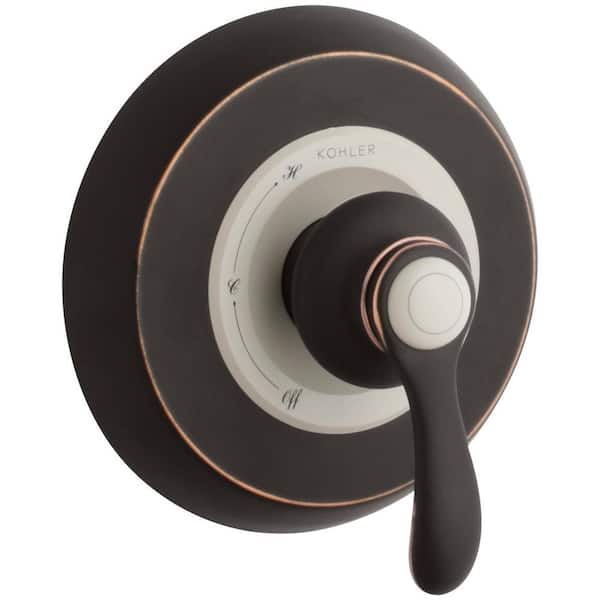 KOHLER Fairfax 1-Handle Wall-Mount Tub and Shower Faucet Trim Kit in Oil-Rubbed Bronze (Valve Not Included)