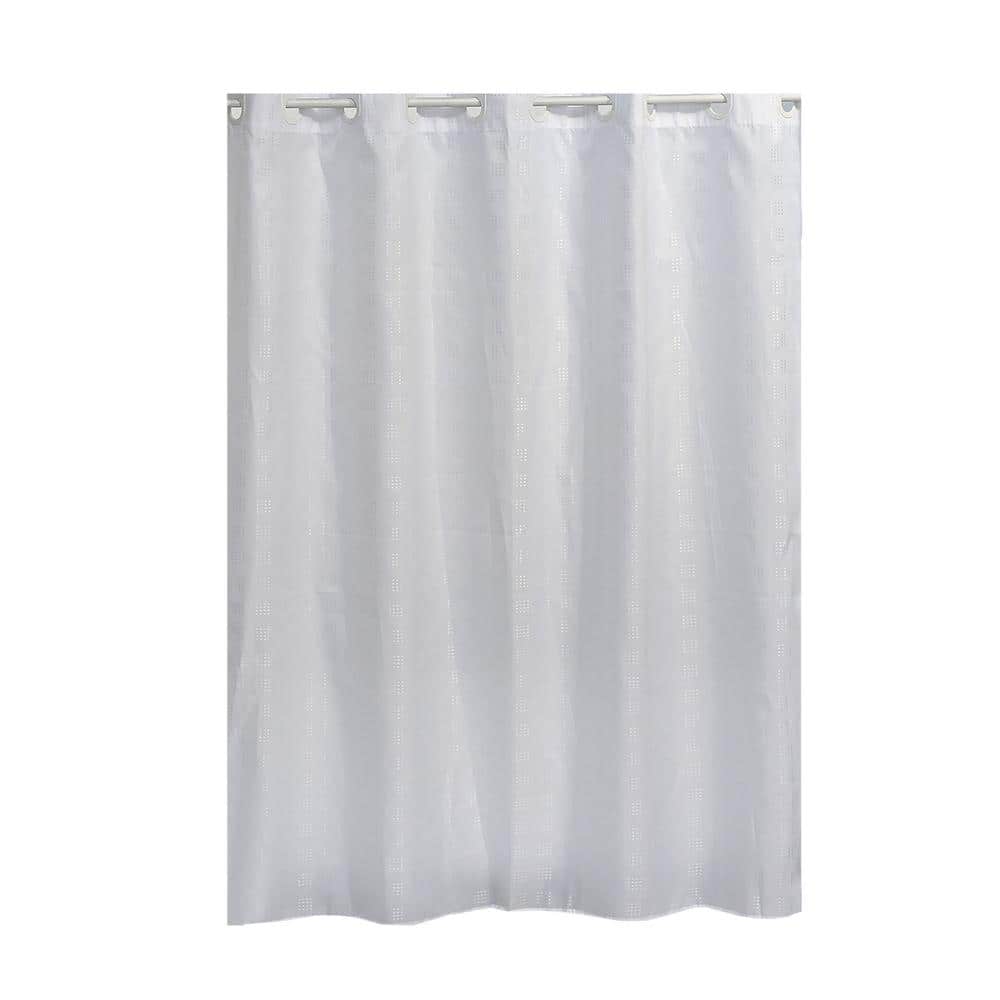 : Shower Curtain with Hooks, Polyester Fabric,American