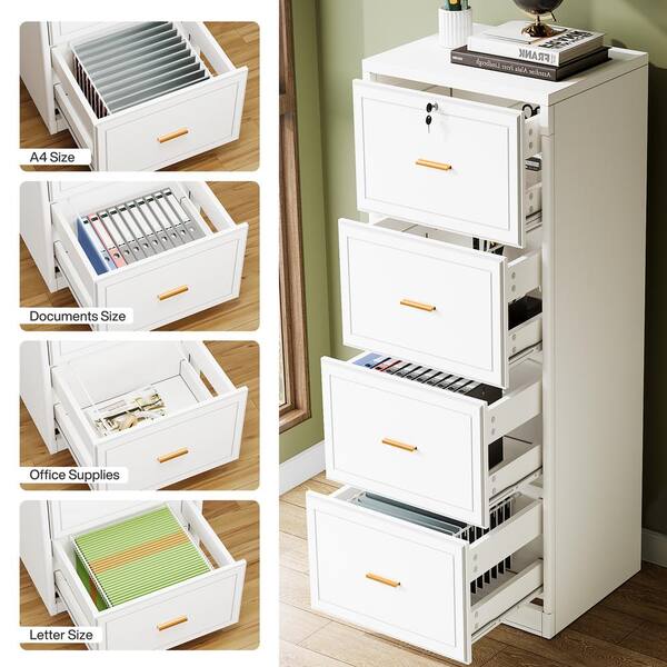 4 Drawer Steel Lateral Filing Cabinet - Cubix Office