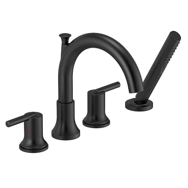 Delta Trinsic 2-Handle Deck-Mount Roman Tub Faucet Trim Kit in