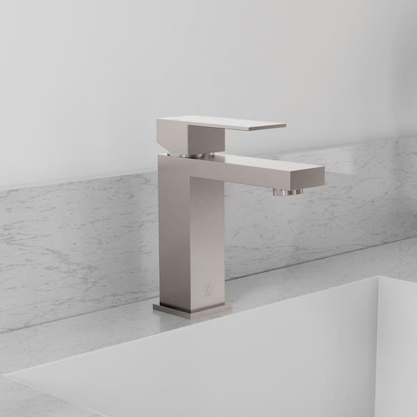 ZLINE Rubicon Modern Single Handle Bath Faucet in Brushed Nickel (RBCN2-BF-BN)