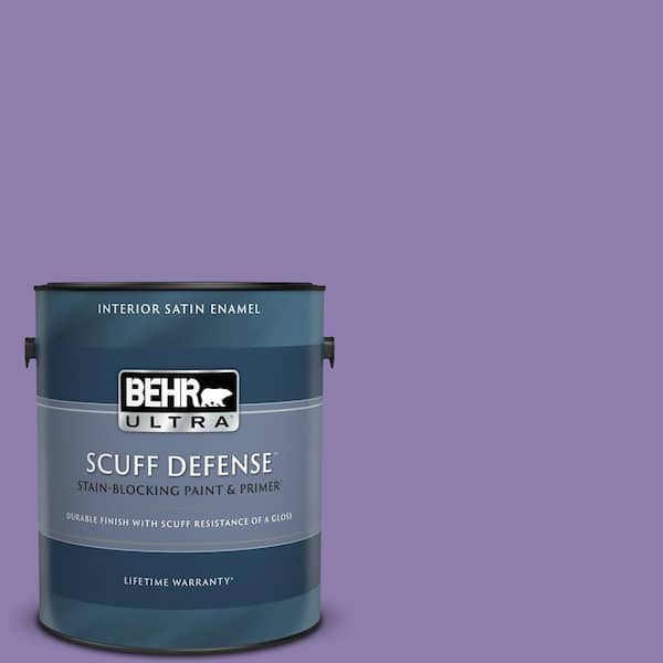 BEHR ULTRA 1 gal. #PPU16-04 Purple Agate Extra Durable Satin Enamel Interior Paint & Primer