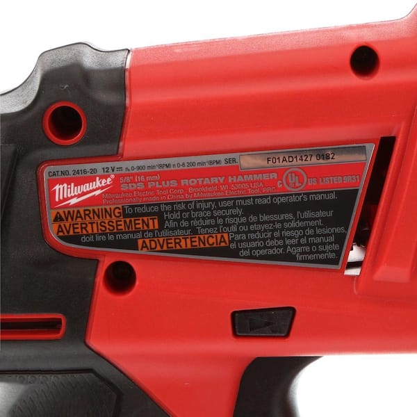 Milwaukee M12 FUEL 12V Lithium-Ion 5/8 in. Brushless Cordless SDS
