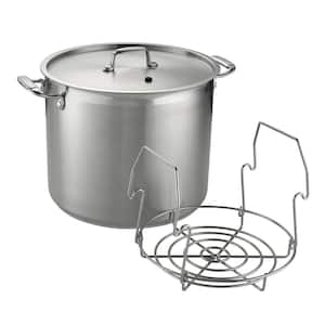 22 qt. Stainless Steel Canning Stock Pot with Rack