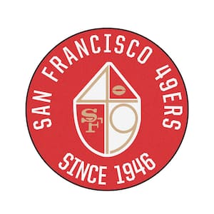 Red 2 ft. 3 in. Round San Francisco 49ers Vintage Area Rug