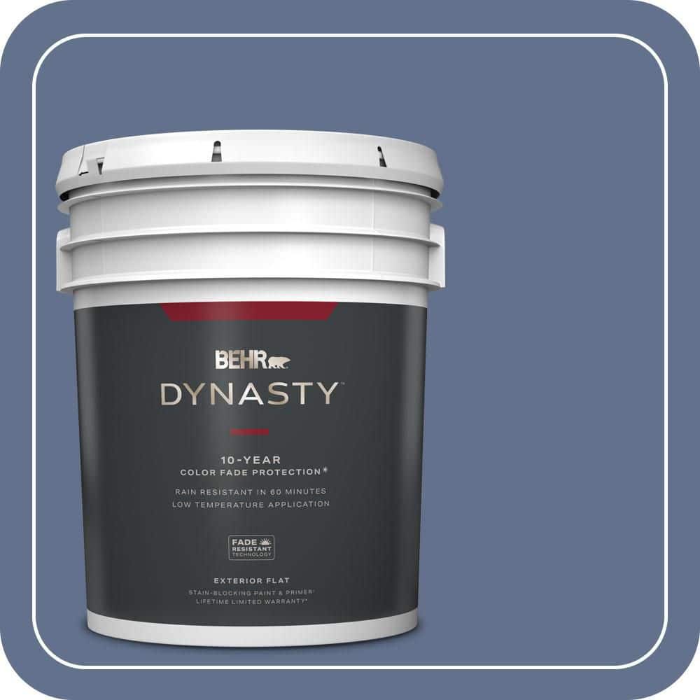 5 gal. #600F-6 Atlantic Blue Flat Exterior Stain-Blocking Paint & Primer price history on PriceWatchPro