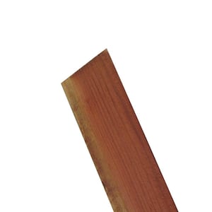 3/4 in. x 5-1/2 in. x 6 ft. FSC Construction Common Redwood Flat Top Fence Picket