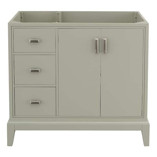 Home Decorators Collection Shaelyn 36 in. W x 21.75 in. D Vanity Cabinet Only in Sage Green