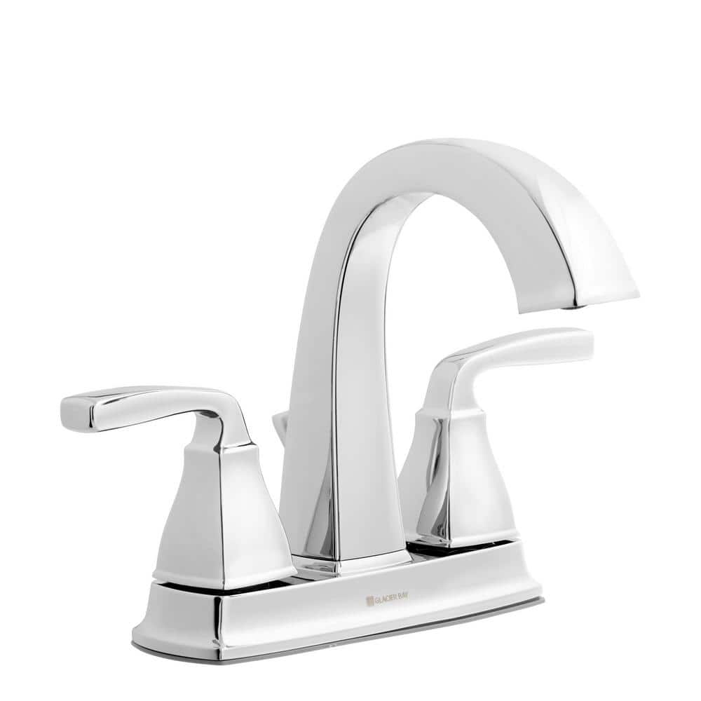 Mason 4 in. Centerset 2-Handle High-Arc Bathroom Faucet in Chrome price history on PriceWatchPro