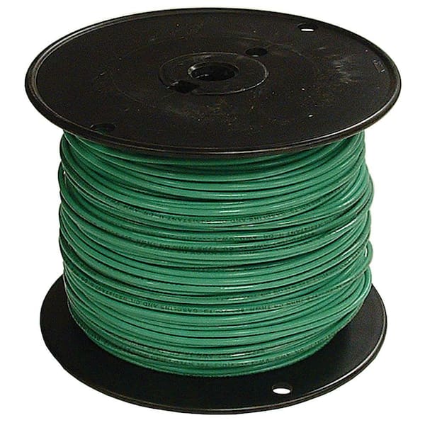 Southwire 1000 ft. 6 Green Stranded CU SIMpull THHN Wire 20497405 - The  Home Depot