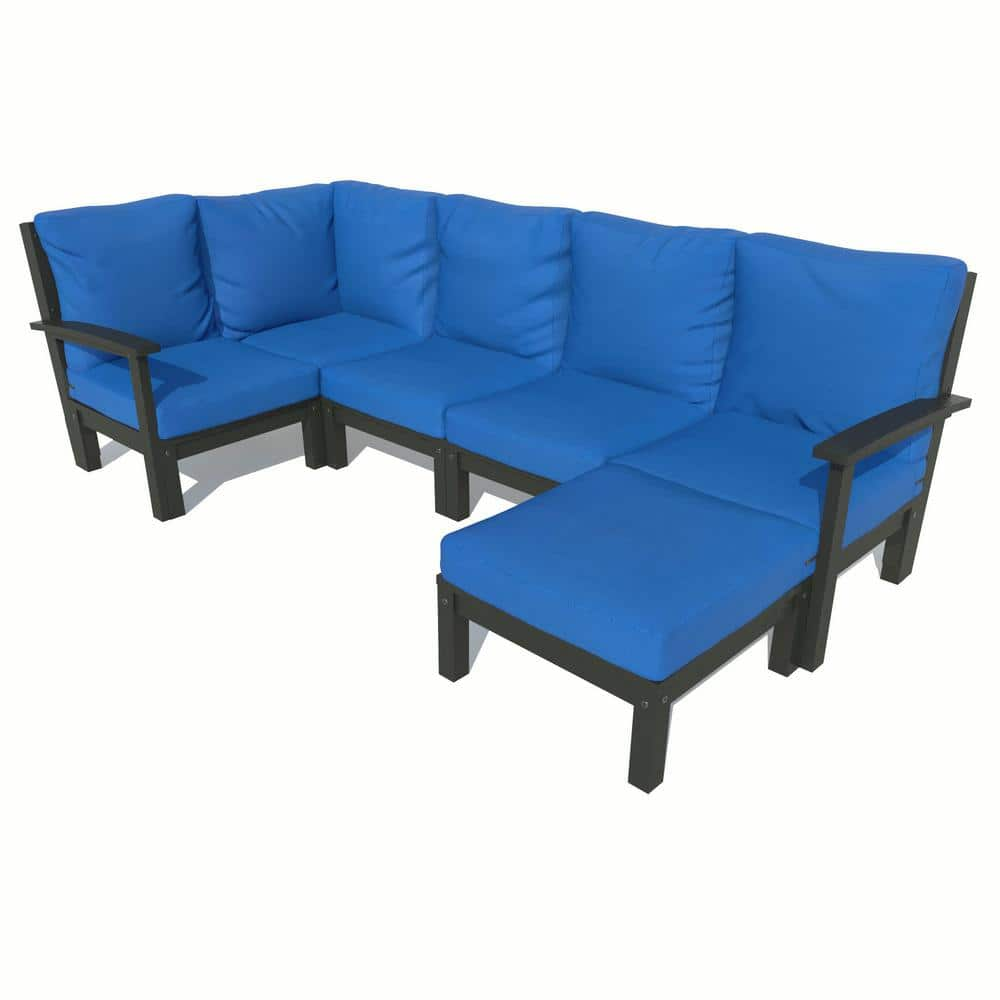 Highwood Bespoke Deep Seating 6Piece Plastic Outdoor Sectional Set