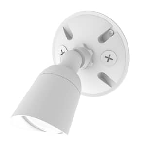 Endurance Single Spot 15-Watt White Outdoor Integrated LED Spot Light, 3000K