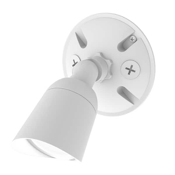 WAC Lighting Endurance Single Spot 15-Watt White Outdoor Integrated LED Spot Light, 3000K