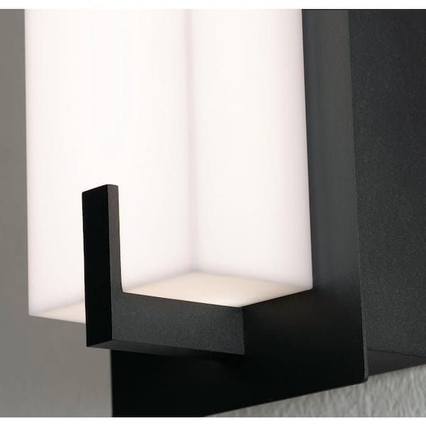 AFX Sinclair Transitional 1-Light Black Dimmable Wall Sconce with