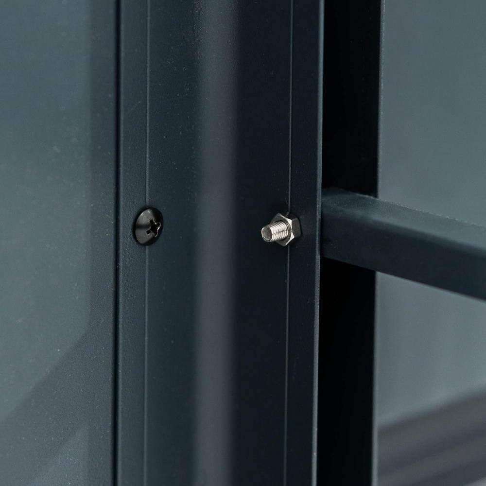 Umber Brown 32" Tall Modern Metal Outdoor Planter Box