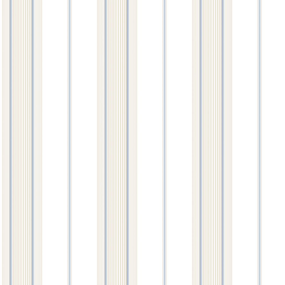 Smart Stripes 3 Blue Slim Stripe Matte Finish Non-Pasted Vinyl on Non-Woven
