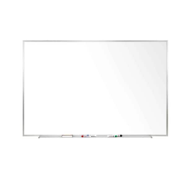 ghent M1 48 in. x 72 in. Magnetic Porcelain Whiteboard with Aluminum Frame, 1-Pack