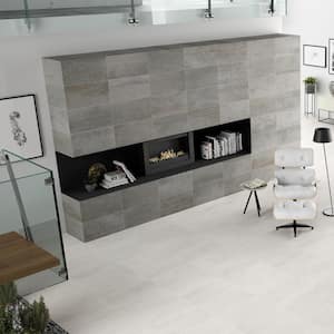 Metallic Blanche 12 in. x 24 in. Matte Porcelain Floor and Wall Tile (14 sq. ft./Case)