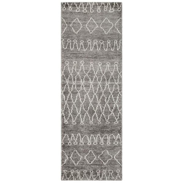 SAFAVIEH Stone Wash Gray/Beige 3 ft. x 8 ft. Runner Rug