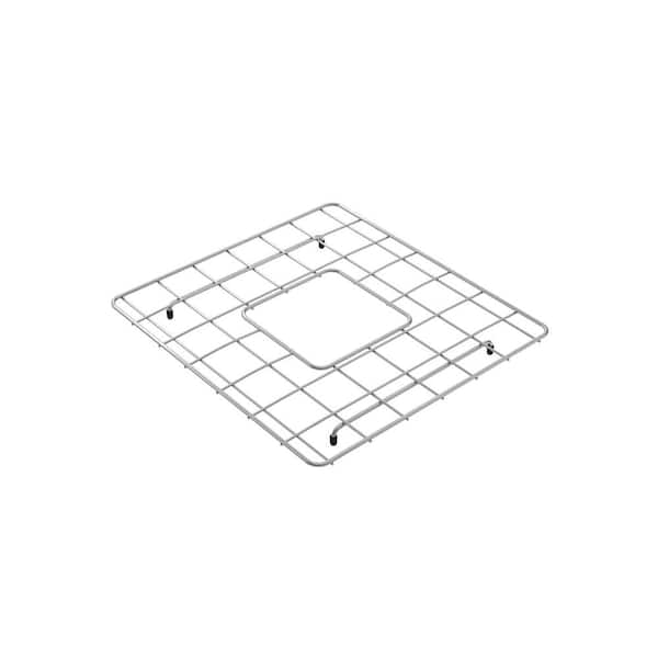 BOCCHI 14.25 in. L x 15.25 in. W Bottom Grid 2.0 in Stainless Steel for 33 in. 1139 Double Bowl Sink